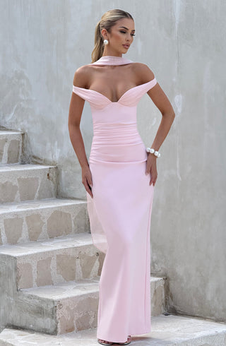 Abigail Maxi Dress - Blush - Napalia