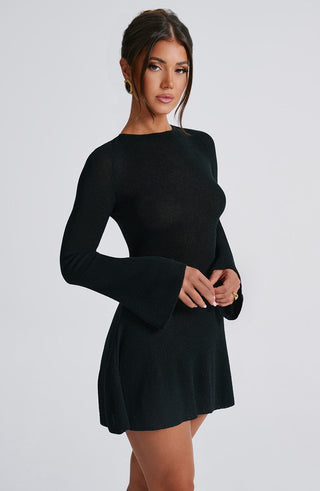Adalee Mini Dress - Black - Napalia