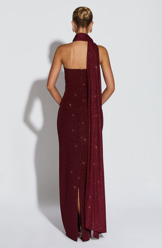 Agnes Shawl - Wine Sparkle - Napalia