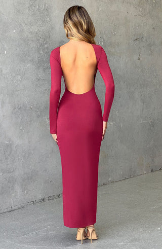 Aleena Maxi Dress - Cherry - Napalia