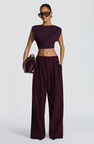 Amara Top - Plum - Napalia