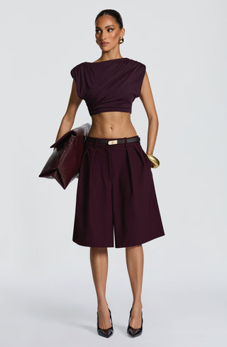 Amara Top - Plum - Napalia