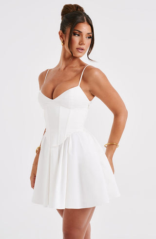 Analeigh Mini Dress - Ivory - Napalia