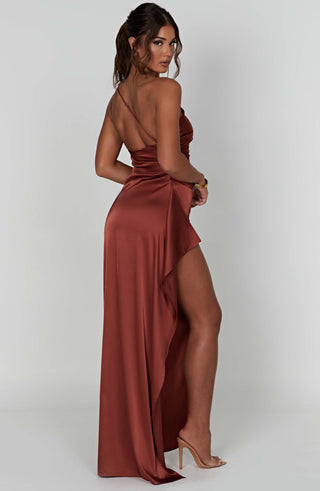 Ariel Maxi Dress - Rust - Napalia