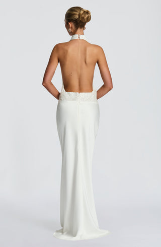 Armelle Maxi Dress - Ivory - Napalia