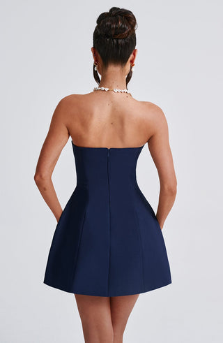 Asha Mini Dress - Navy - Napalia