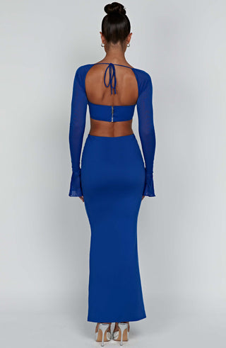 Astrid Maxi Skirt - Blue - Napalia