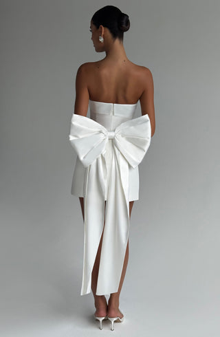 Barbara Mini Dress - Ivory - Napalia