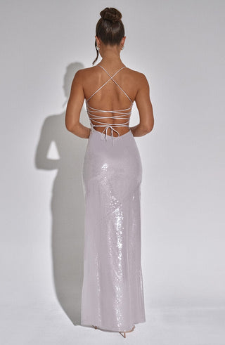 Bells Maxi Dress - Silver - Napalia