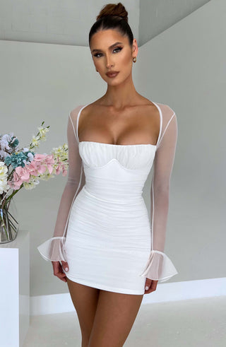 Brea Mini Dress - White - Napalia