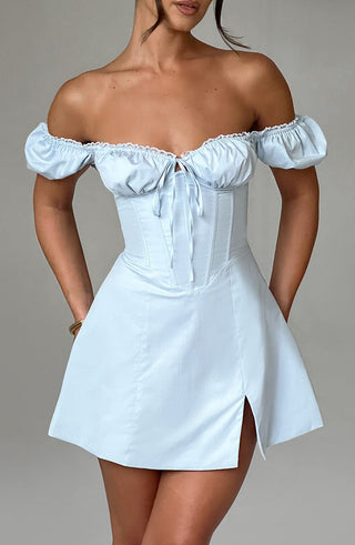Caitlyn Mini Dress - Blue - Napalia