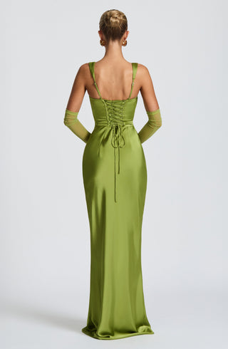 Calanthe Maxi Dress - Olive - Napalia
