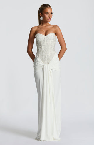 Carina Maxi Dress - Ivory - Napalia