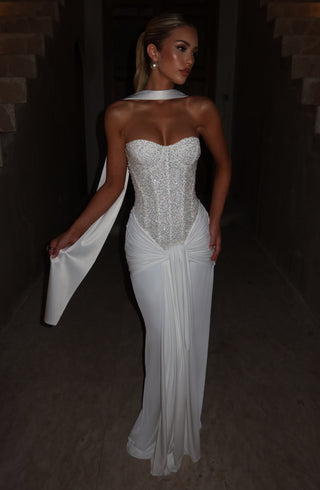 Carina Maxi Dress - Ivory - Napalia