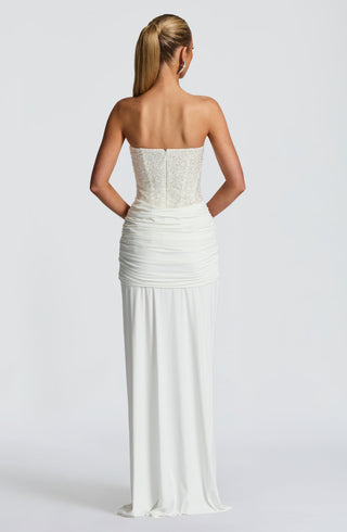 Carina Maxi Dress - Ivory - Napalia