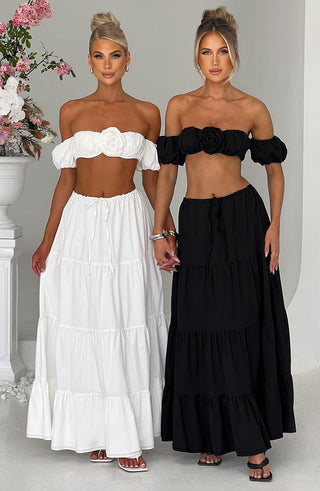 Carmen Maxi Skirt - Black - Napalia