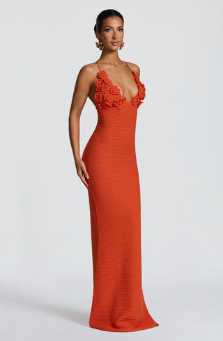 Celaena Maxi Dress - Orange - Napalia