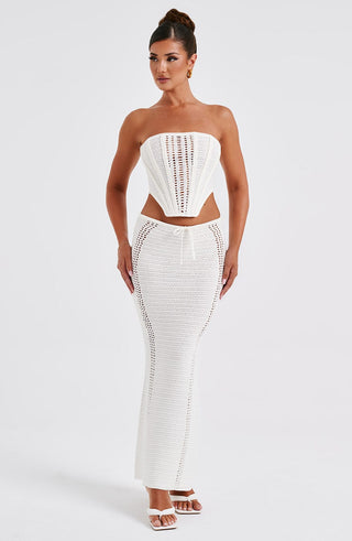 Chayenne Maxi Skirt - White - Napalia