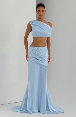 Claudette Maxi Skirt - Glacier Blue - Napalia