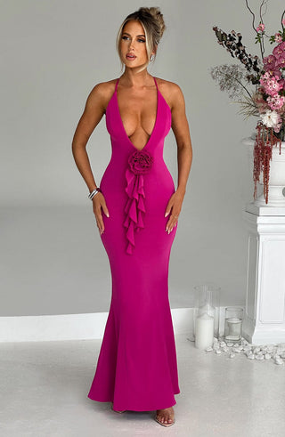 Constantina Maxi Dress - Hot Pink - Napalia
