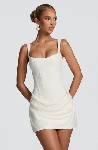 Cornelia Mini Dress - Ivory - Napalia