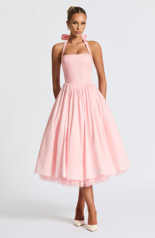 Cressida Midi Dress - Blush - Napalia