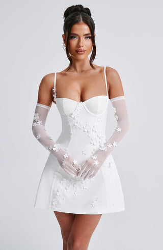 Dalary Mini Dress - Ivory - Napalia