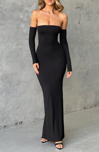 Daphne Maxi Dress - Jet Black - Napalia