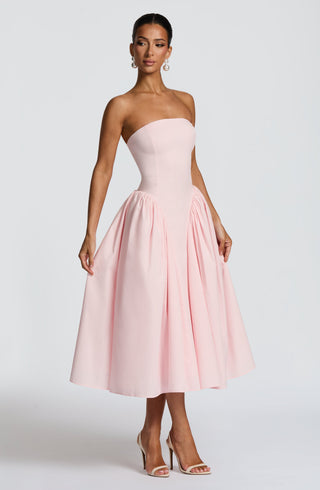Darla Midi Dress - Blush - Napalia