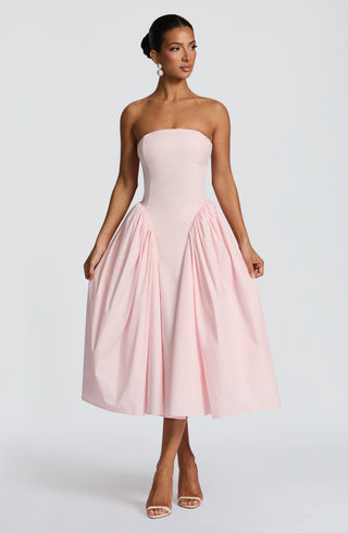 Darla Midi Dress - Blush - Napalia