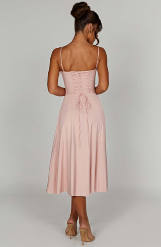 Deanna Midi Dress - Blush - Napalia