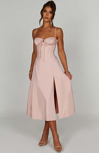Deanna Midi Dress - Blush - Napalia