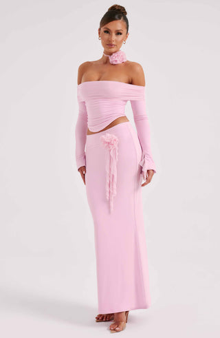 Deema Maxi Skirt - Pink - Napalia