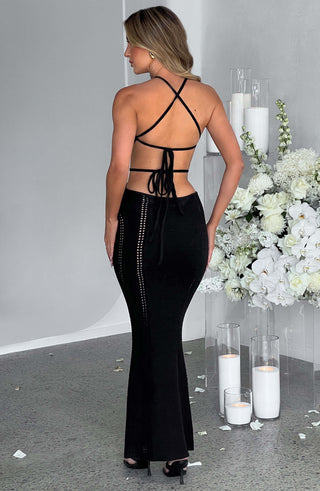 Delia Maxi Dress - Black - Napalia