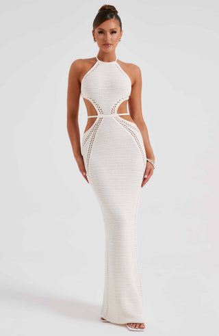 Delia Maxi Dress - White - Napalia