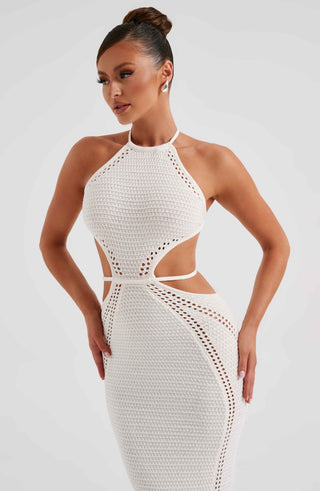 Delia Maxi Dress - White - Napalia