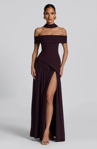 Delilah Maxi Dress - Plum - Napalia