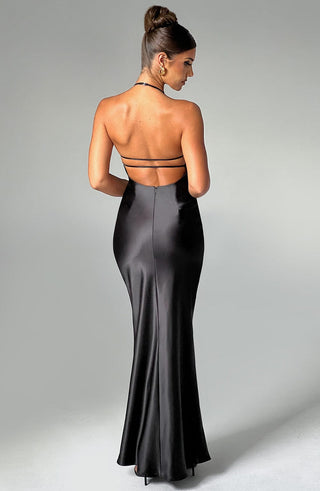 Delphine Maxi Dress - Black - Napalia