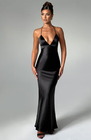 Delphine Maxi Dress - Black - Napalia