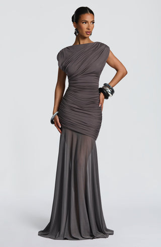 Demelza Maxi Dress - Charcoal - Napalia