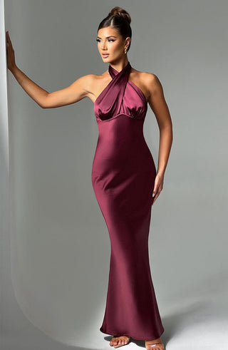 Dimitra Maxi Dress - Burgundy - Napalia