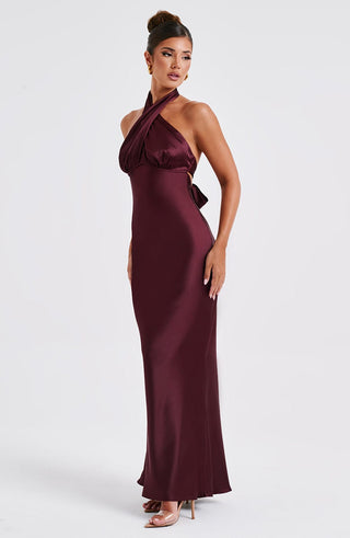 Dimitra Maxi Dress - Burgundy - Napalia