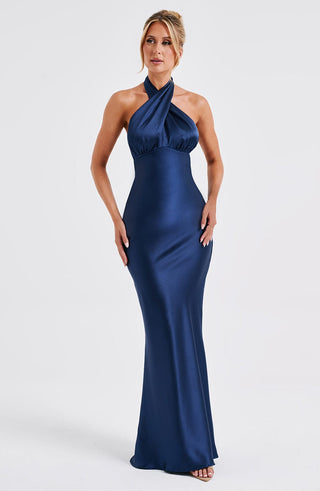 Dimitra Maxi Dress - Navy - Napalia