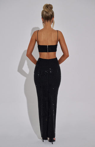 Dimity Maxi Skirt - Black - Napalia