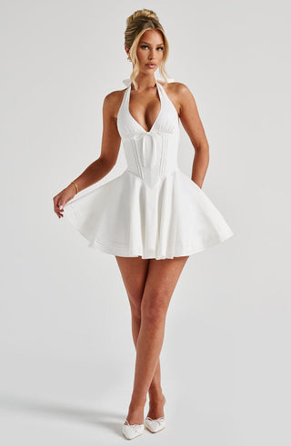 Doris Mini Dress - Ivory - Napalia
