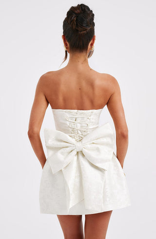 Elenora Mini Dress - Ivory - Napalia