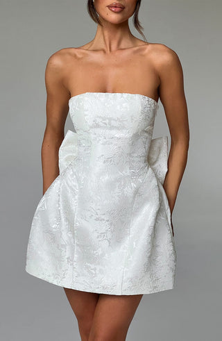Elenora Mini Dress - Ivory - Napalia