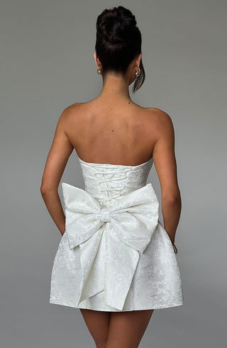 Elenora Mini Dress - Ivory - Napalia