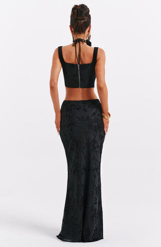 Elizabeth Maxi Skirt - Black - Napalia