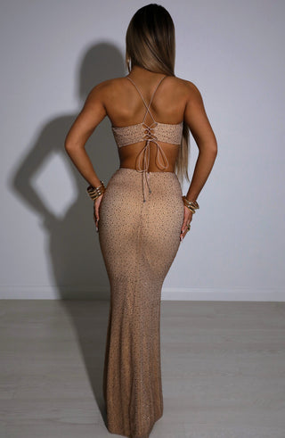 Eloise Maxi Skirt - Bronze - Napalia